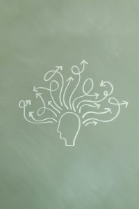 Symbolbild für Gedankenchaos bei ADHS – viele Gedanken in alle Richtungen