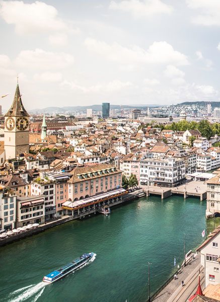 Stadtbild von Uster, Schweiz